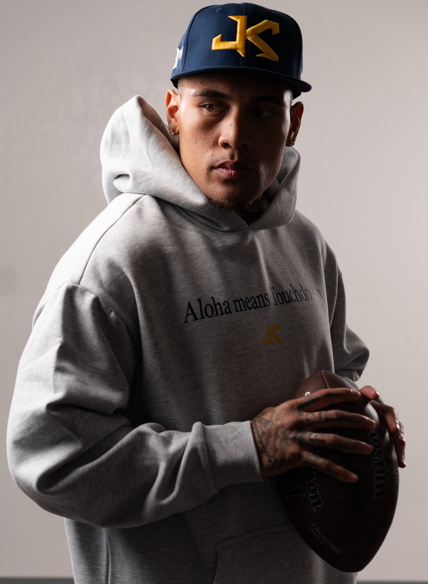 Aloha Means Touchdown HOODIE